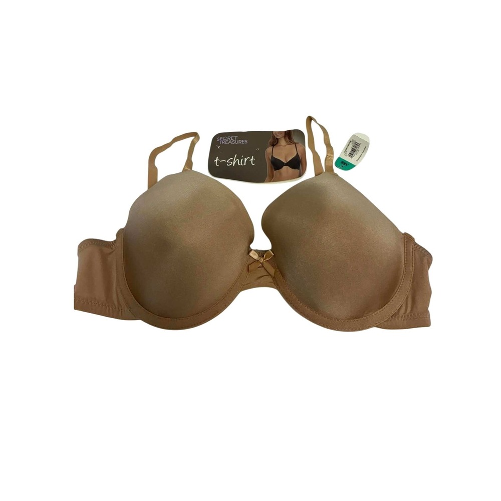 Secret Treasures T-Shirt Bra Womens 38B Beige Underwire Tailored Everyday‎ 42103